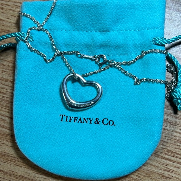 Tiffany & Co. Jewelry - Tiffany & Co. Open Heart Necklace (Authentic Sterling)